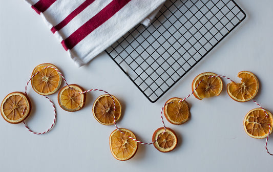 DIY Orange Holiday Garland