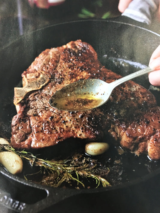 At Home Cooking - T-Bone Steak with Lodge