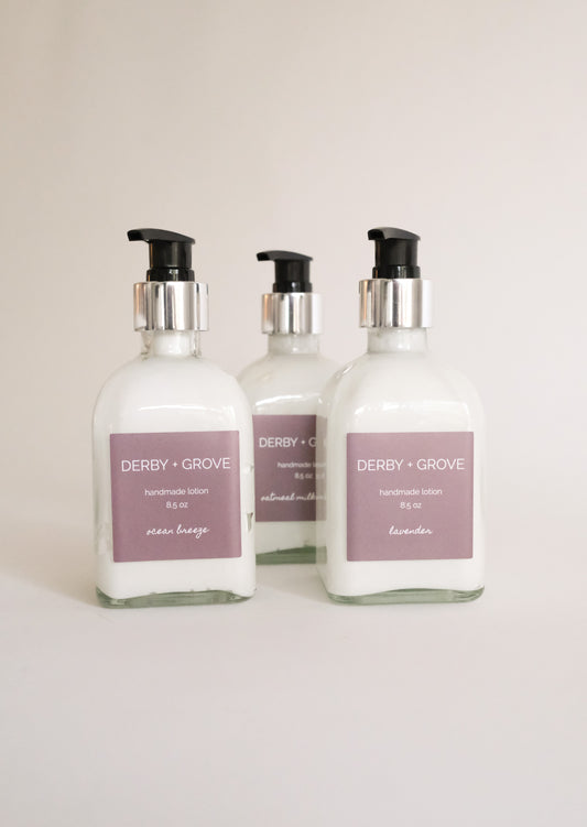 DERBY + GROVE Handmade Natural Lotions 8.5oz Pump Bottle