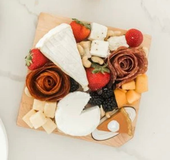 nora fleming Maple Cheese Board