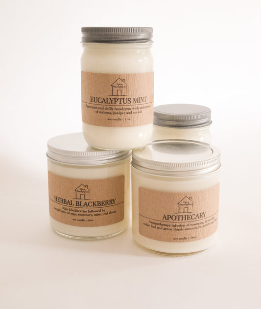 Peace Marketplace “Apothecary" 100% Soy Candle (available in 2 sizes)