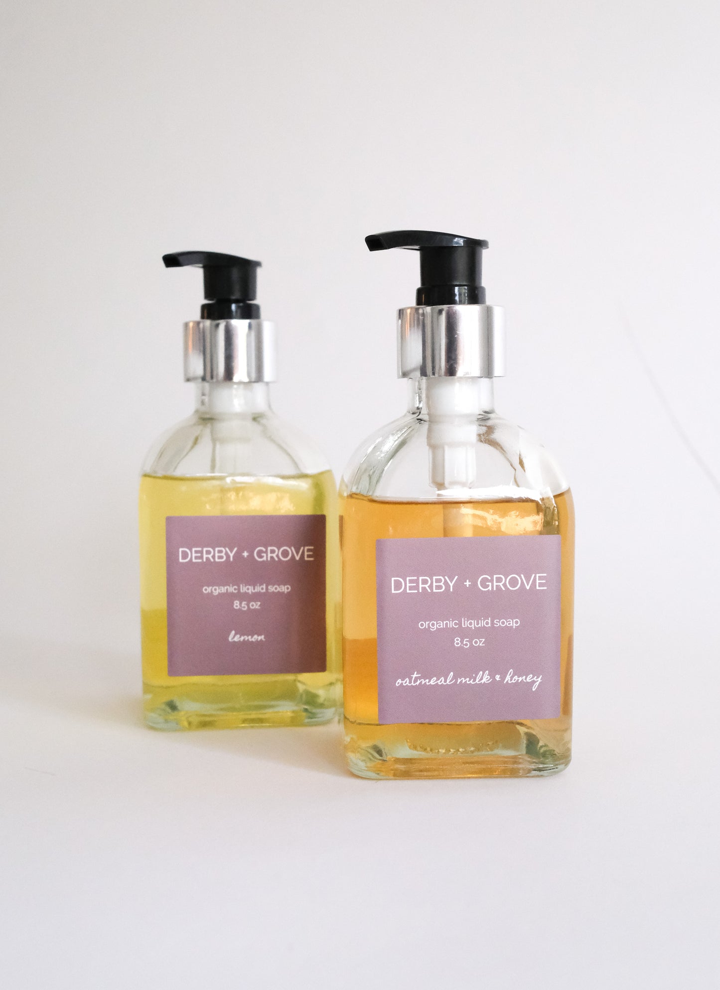 DERBY + GROVE Handmade Natural Liquid Soap 8.5oz Pump Bottle