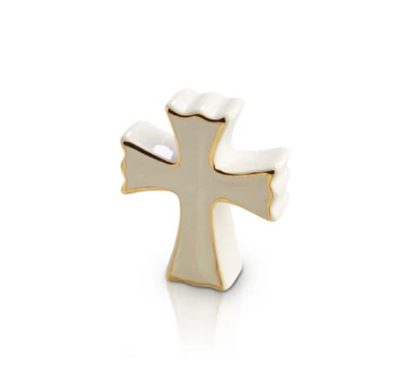 nora fleming White Cross Mini