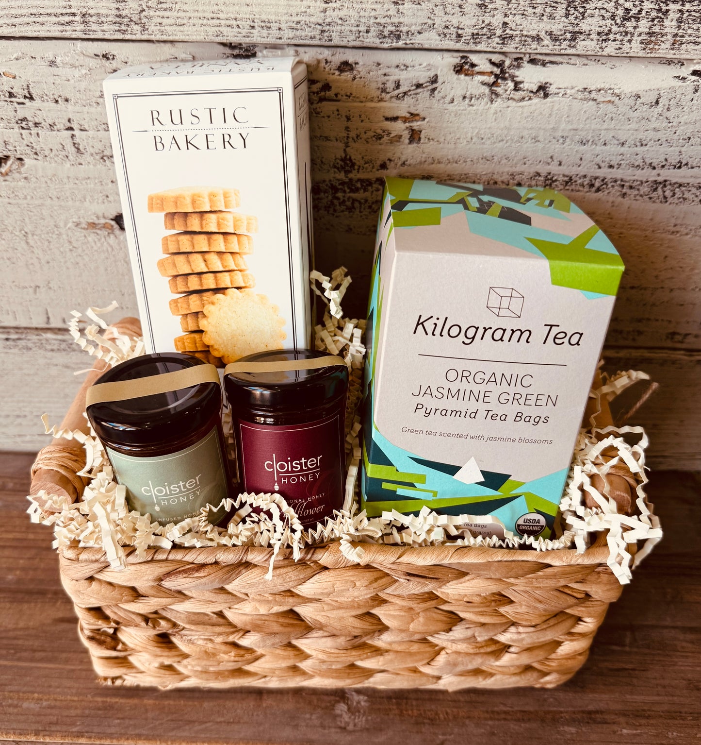 "Tea & Honey" Gift Basket (Gift Box if being shipped)