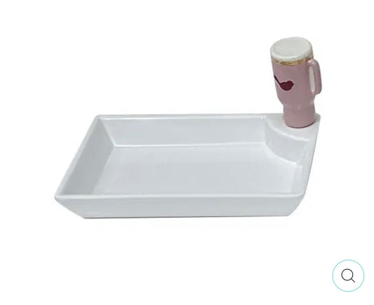 nora fleming Melamine White Teeny Tray