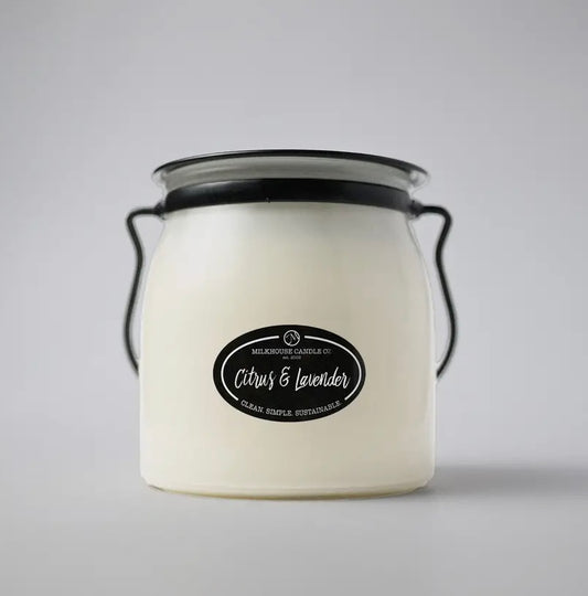 Milkhouse Candle Co. Butter Jar 16oz 100% Soy + Beeswax