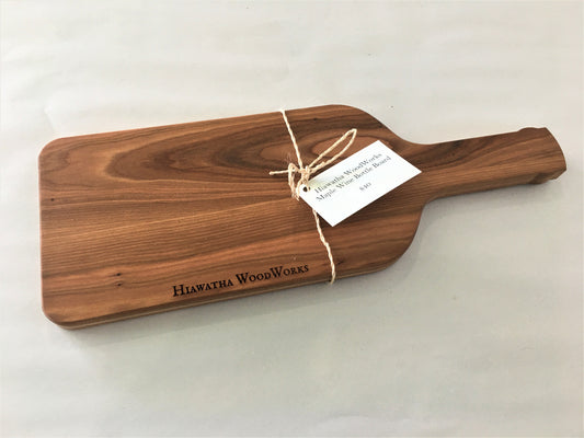 Hiawatha WoodWorks Cherry Wine Bottle Board