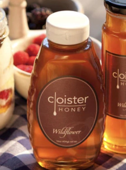 Cloister Wildflower Honey 16oz Squeeze Jar