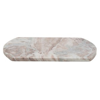Marble Cheese/Cutting Board, Buff Color, 12"L x 8"W