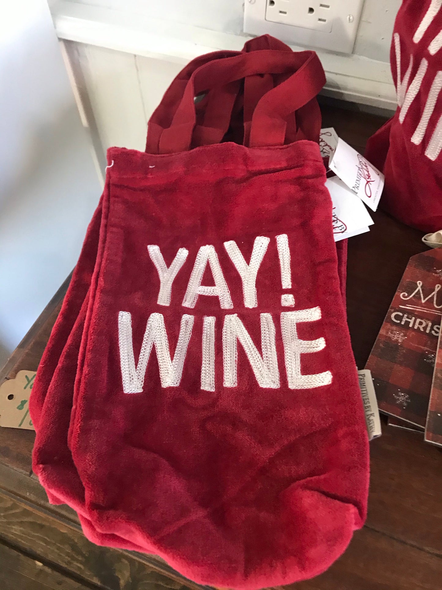 Wine Bag, Yay Wine Red Velvet