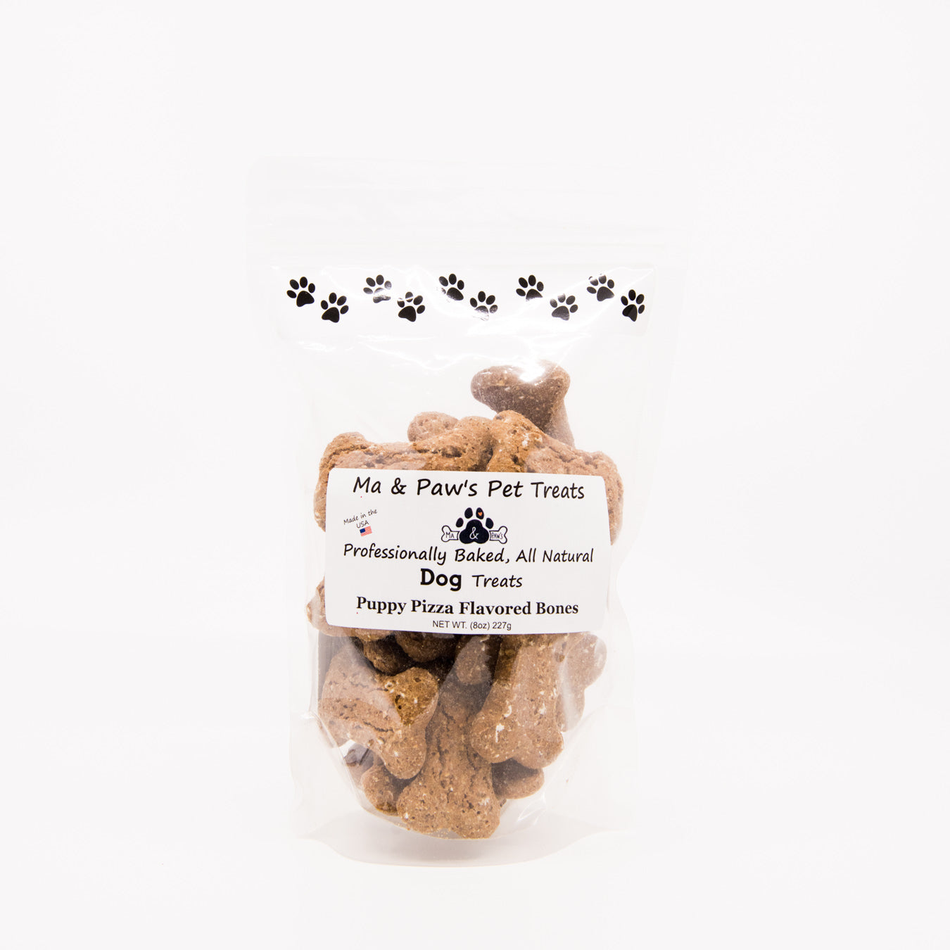 Ma and Paw's Puppy Pizza Bones (2.25 inch) Bag 8oz